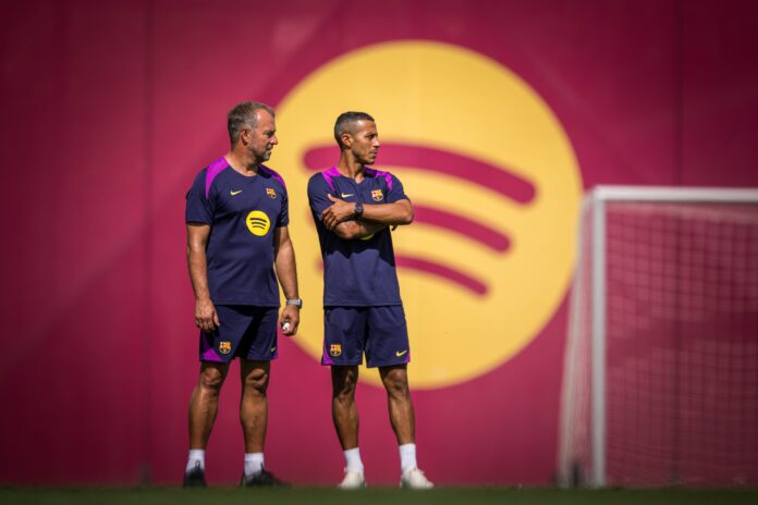 Flick et Thiago a l'entrainement