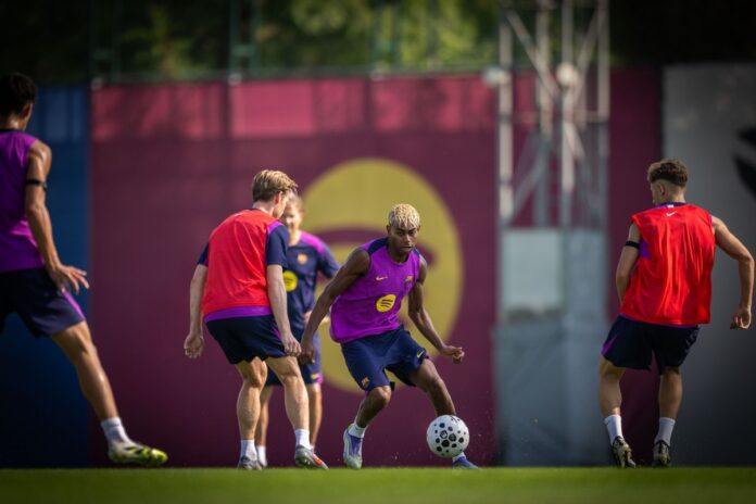 Lamine Yamal a l'entrainment