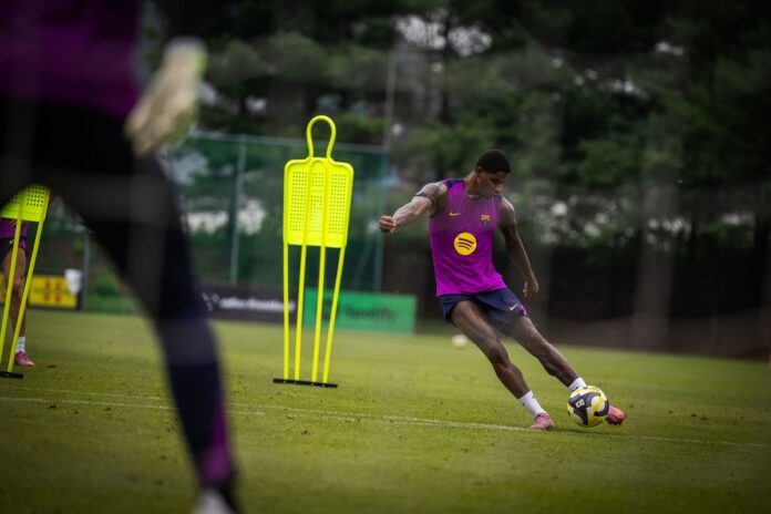 rashford à l'entrainement