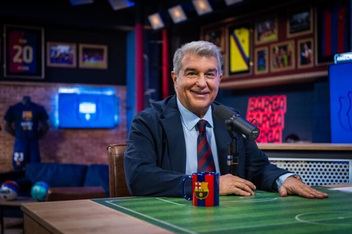 joan laporta préseident du barca