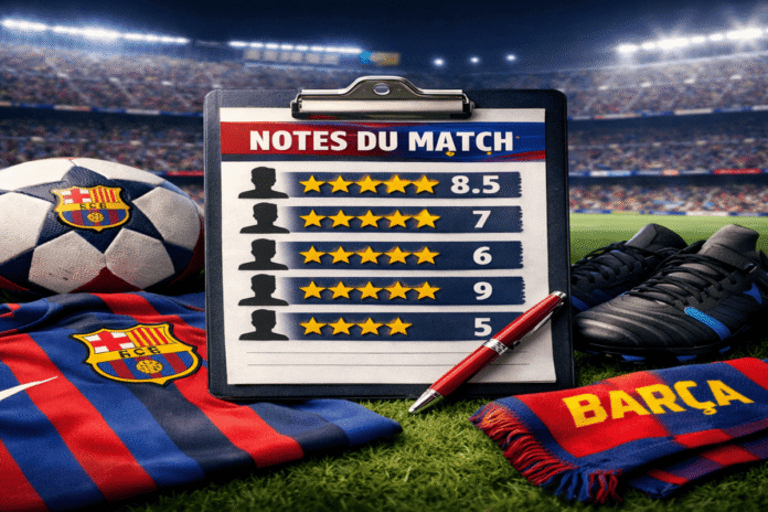 notes des joueurs barcelone levante