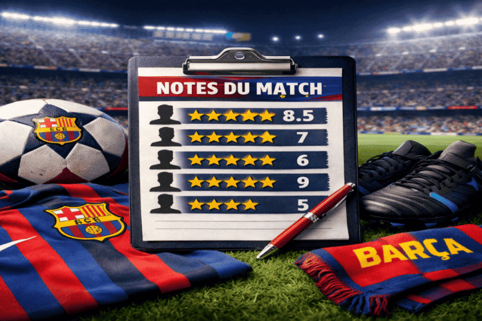 barca notes du match