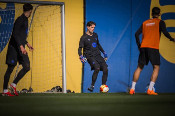 szczesny à l'entrainement