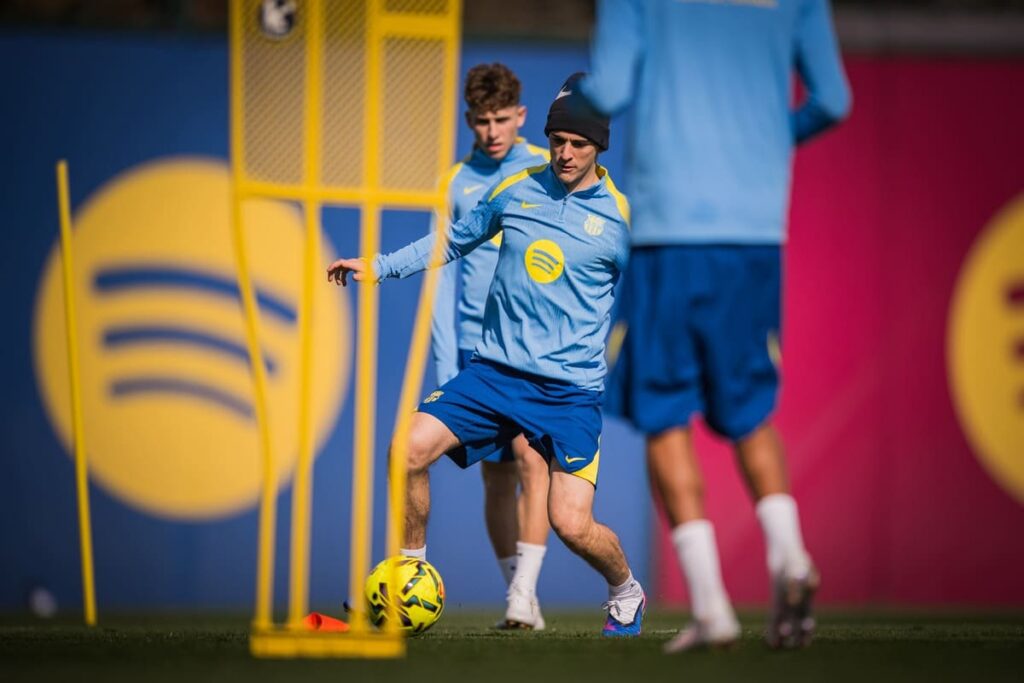 gavi a l'entrainement