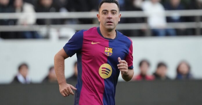 Xavi Hernandez lors d’un événement avec le FC Barcelone