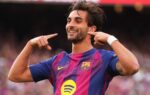 Ferran Torres sous le maillot du Barça lors d’un match au Camp Nou.