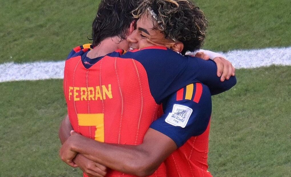 Lamine Yamal et Ferran Torres avec la sélection espagnole lors de la Coupe du monde 2026.