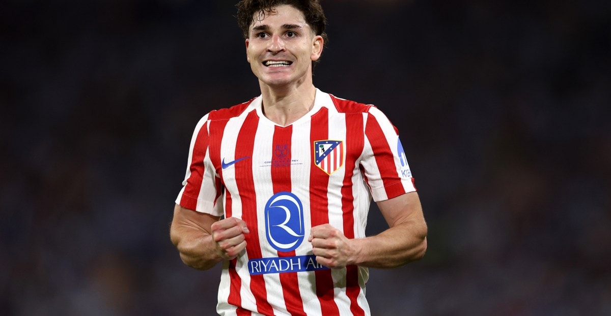 Julian Alvarez sous les couleurs de l’Atlético de Madrid pendant un match.