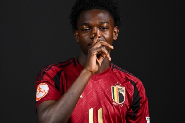 Jesse Bisiwu, ailier belge recruté par le Barça en provenance du Club Brugge.
