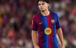 Xavi Espart en action avec le FC Barcelone sur le côté gauche.