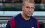 Hansi Flick et Alejandro Balde avec le FC Barcelone.