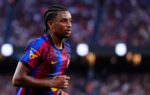 Alejandro Balde sous le maillot du FC Barcelone.