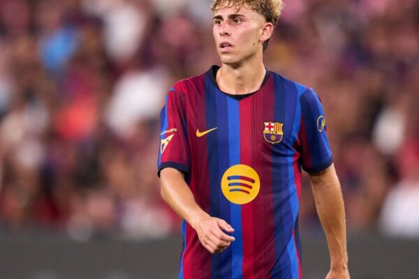 Des joueurs du Barça en action avant l’ouverture de la Liga contre Elche.