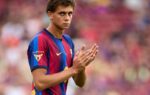 Hamza Abdelkarim pendant un match de pré-saison avec le Barça.