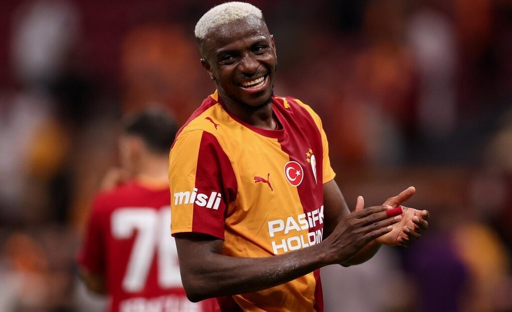 Victor Osimhen lors d’un match avec Galatasaray.