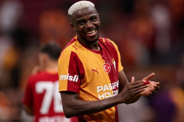 Victor Osimhen lors d’un match avec Galatasaray.