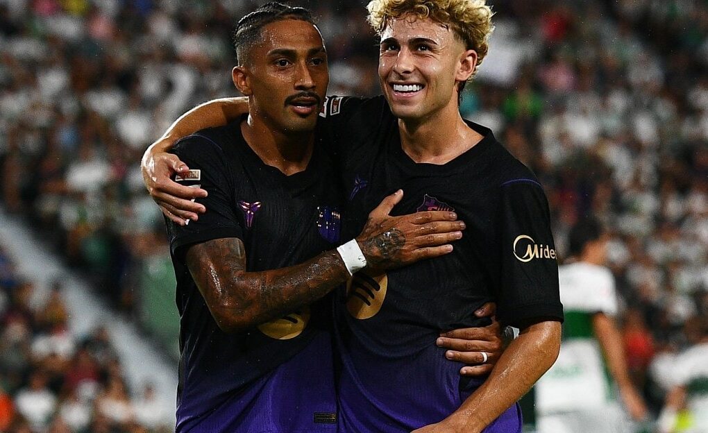 Raphinha avec le Barça face à Elche lors de la victoire 5-0.