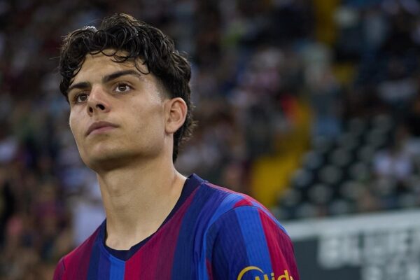 Xavi Espart en action avec le Barça contre le FC Bâle.
