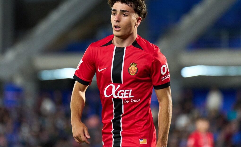 Jan Virgili en action avec Majorque avant son départ attendu vers le Club Bruges.