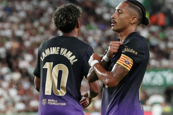 Les joueurs du Barça réunis avant une rencontre de Ligue des Champions.