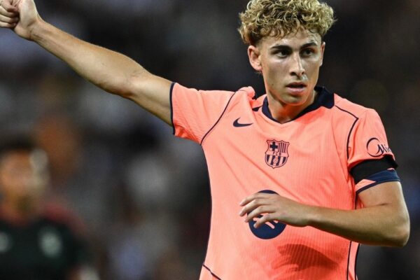 Fermín López lors d’une séance d’entraînement avec le FC Barcelone.