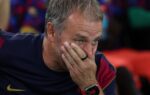 Yamal lors d’un entraînement avec l’équipe première du Barça.