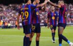 Hamza Abdelkarim sous le maillot du Barça lors du Trophée Joan Gamper contre Al Ahly.
