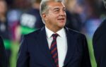 Joan Laporta, président du FC Barcelone, lors d'une prise de parole.