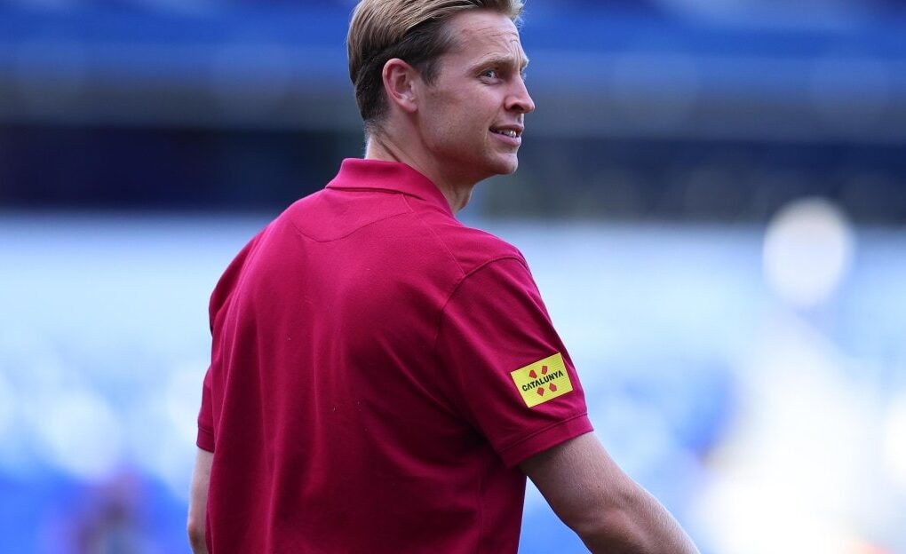 Frenkie de Jong portant le maillot du Barça.