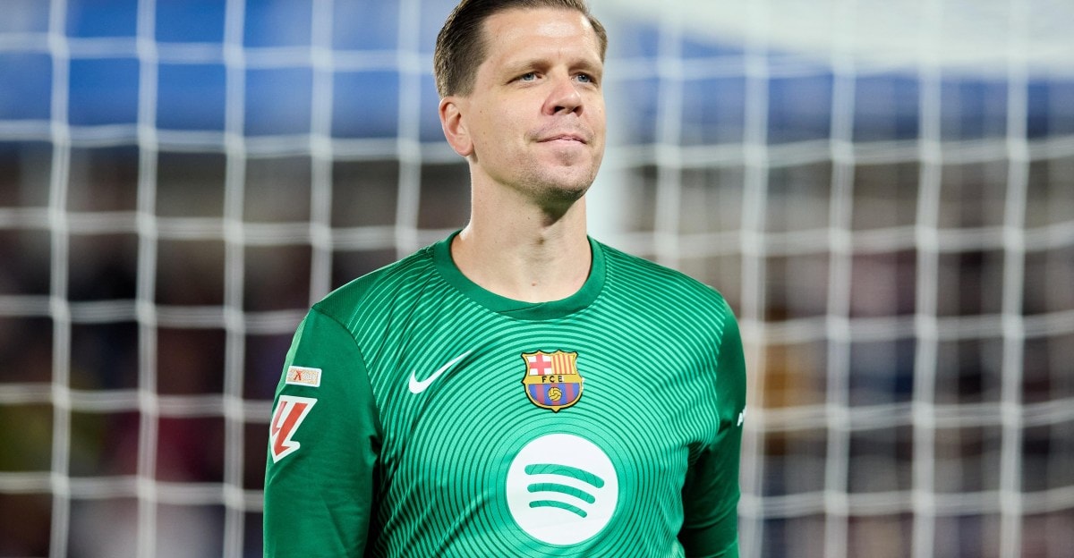 Le gardien Wojciech Szczęsny sous les couleurs du FC Barcelone.