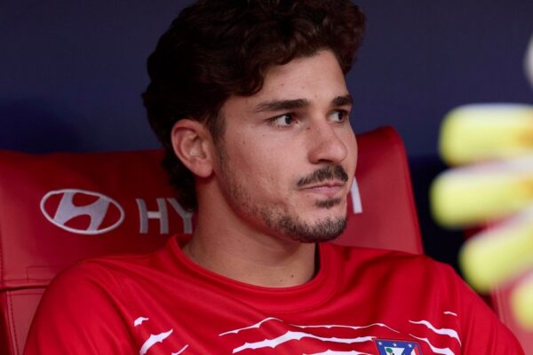 Julián Álvarez avec le maillot de l’Atlético de Madrid pendant une rencontre de Liga.