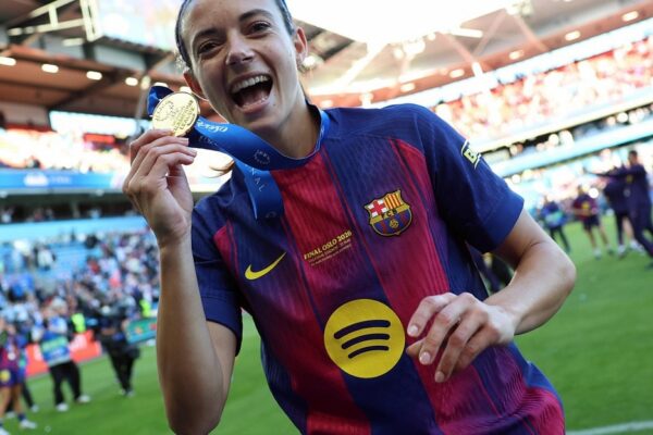 Aitana Bonmatí lors de son retour à l’entraînement avec le Barça Femení.