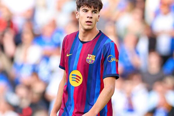 Le latéral gauche Jofre Torrents sous les couleurs du FC Barcelone.