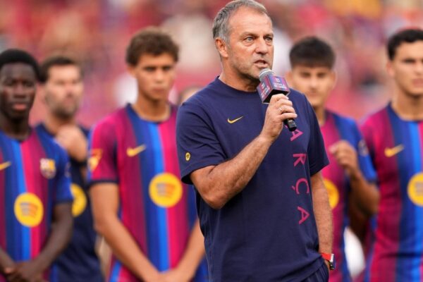 Les joueurs du FC Barcelone réunis pendant la présaison 2026-2027.