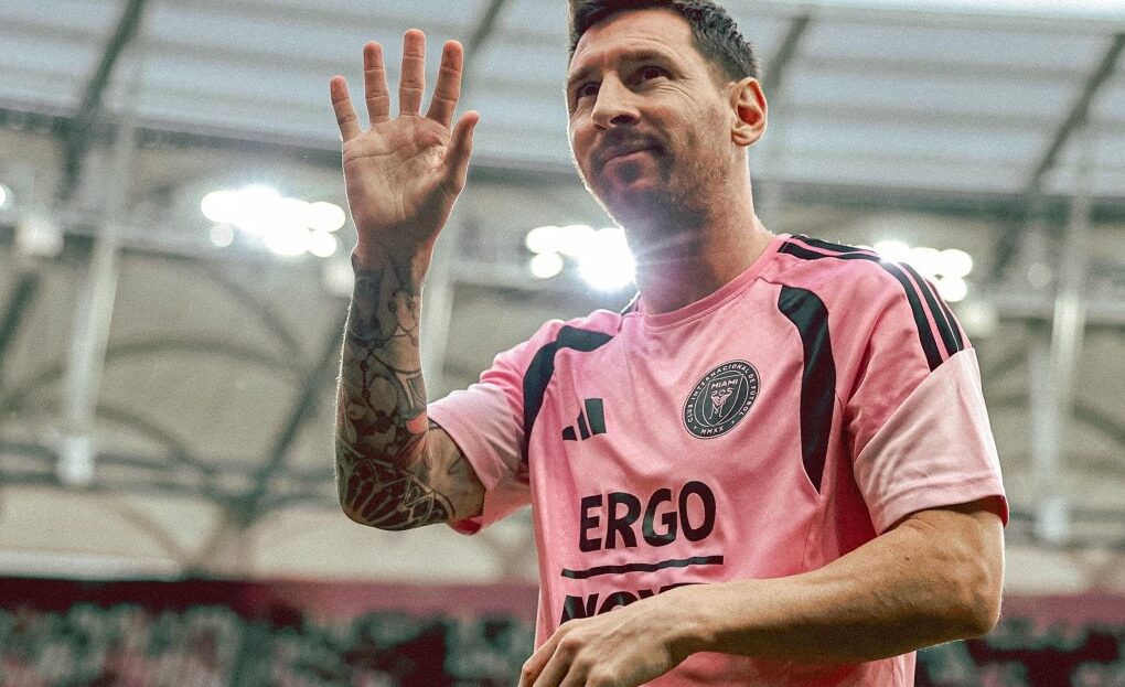Lionel Messi répond aux questions avant un match d’Inter Miami en Leagues Cup.