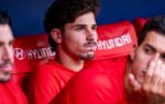 Julián Álvarez lors d’un match de football.