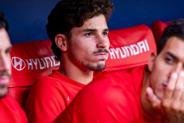 Julián Álvarez lors d’un match de football.