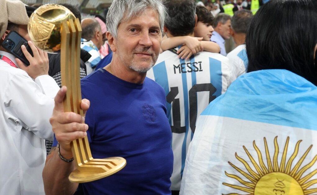 Lionel Messi aux côtés de son père Jorge.