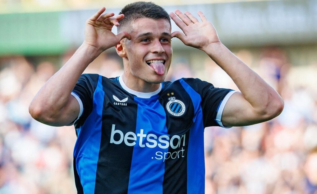 Nicolò Tresoldi sous les couleurs du Club Bruges.