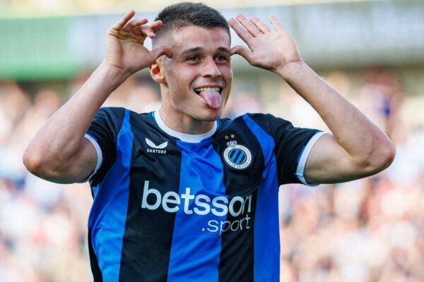 Nicolò Tresoldi sous les couleurs du Club Bruges.