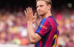 Frenkie de Jong portant le maillot du Barça lors d’un match.