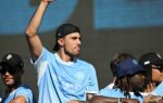 Rodri sous les couleurs de Manchester City avant un possible départ au Barça.