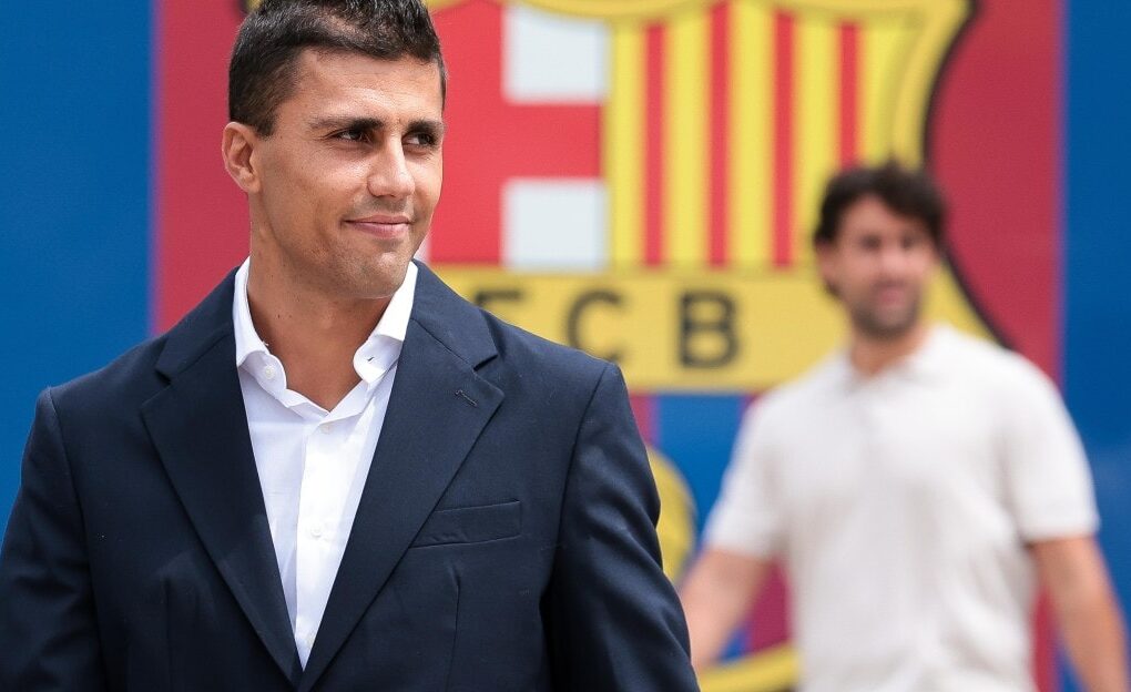 Portrait de Rodri, transféré de Manchester City au FC Barcelone.