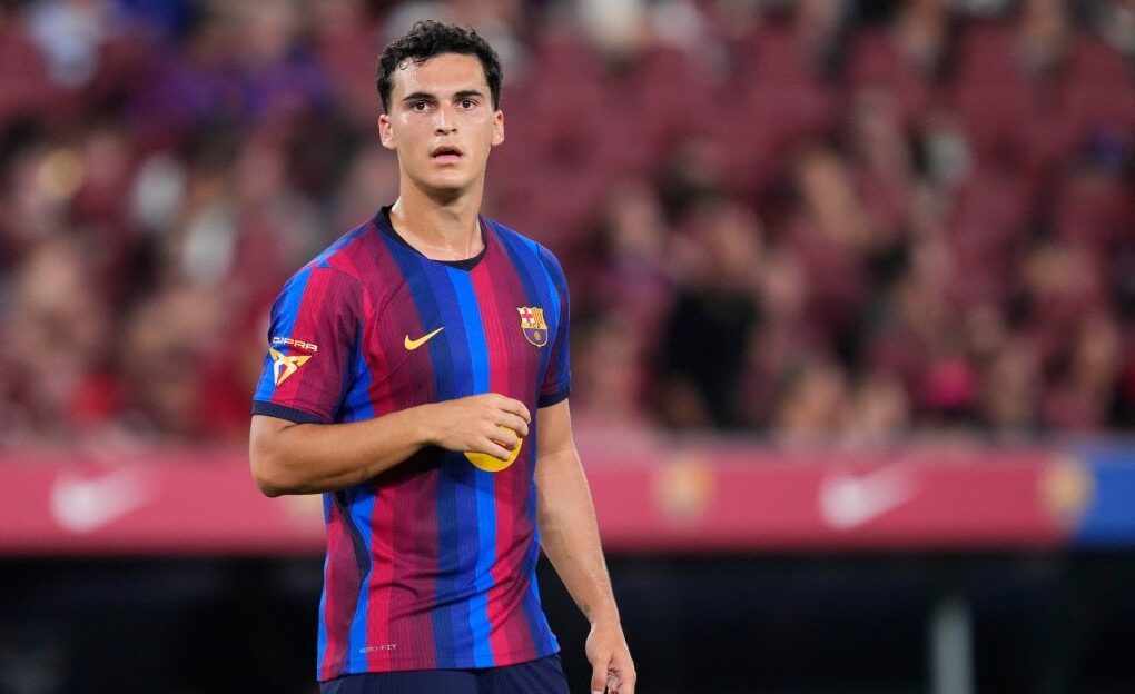 Álvaro Cortés lors de son passage au Barça avant son départ pour le Royal Antwerp.