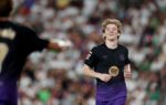 Anthony Gordon lors de sa première apparition avec le FC Barcelone.