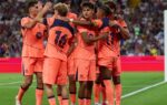 Karim Adeyemi en action avec le Barça pendant la préparation en Italie.