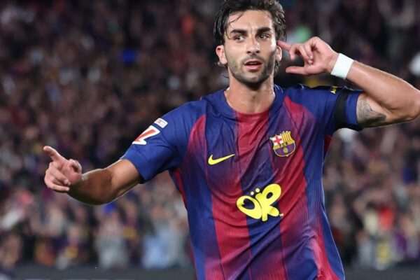 Ferran Torres avec le Barça avant son transfert au Paris Saint-Germain.