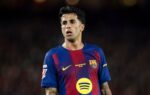 João Cancelo portant le maillot du Barça pendant un match.