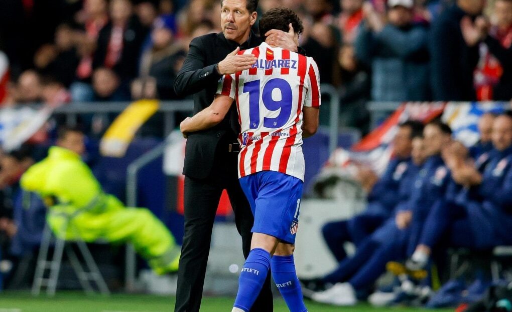Julián Álvarez sous les couleurs de l'Atlético Madrid.