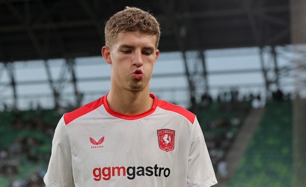 Le défenseur Ruud Nijstad lors d’un match du FC Twente.